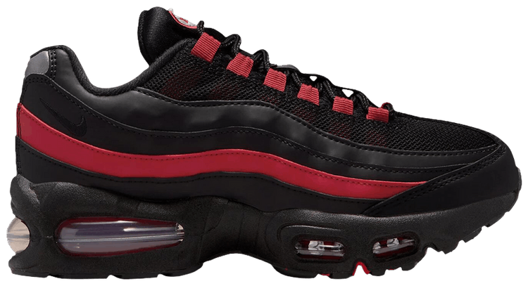 Nike Air Max 95 GS Black Team Crimson