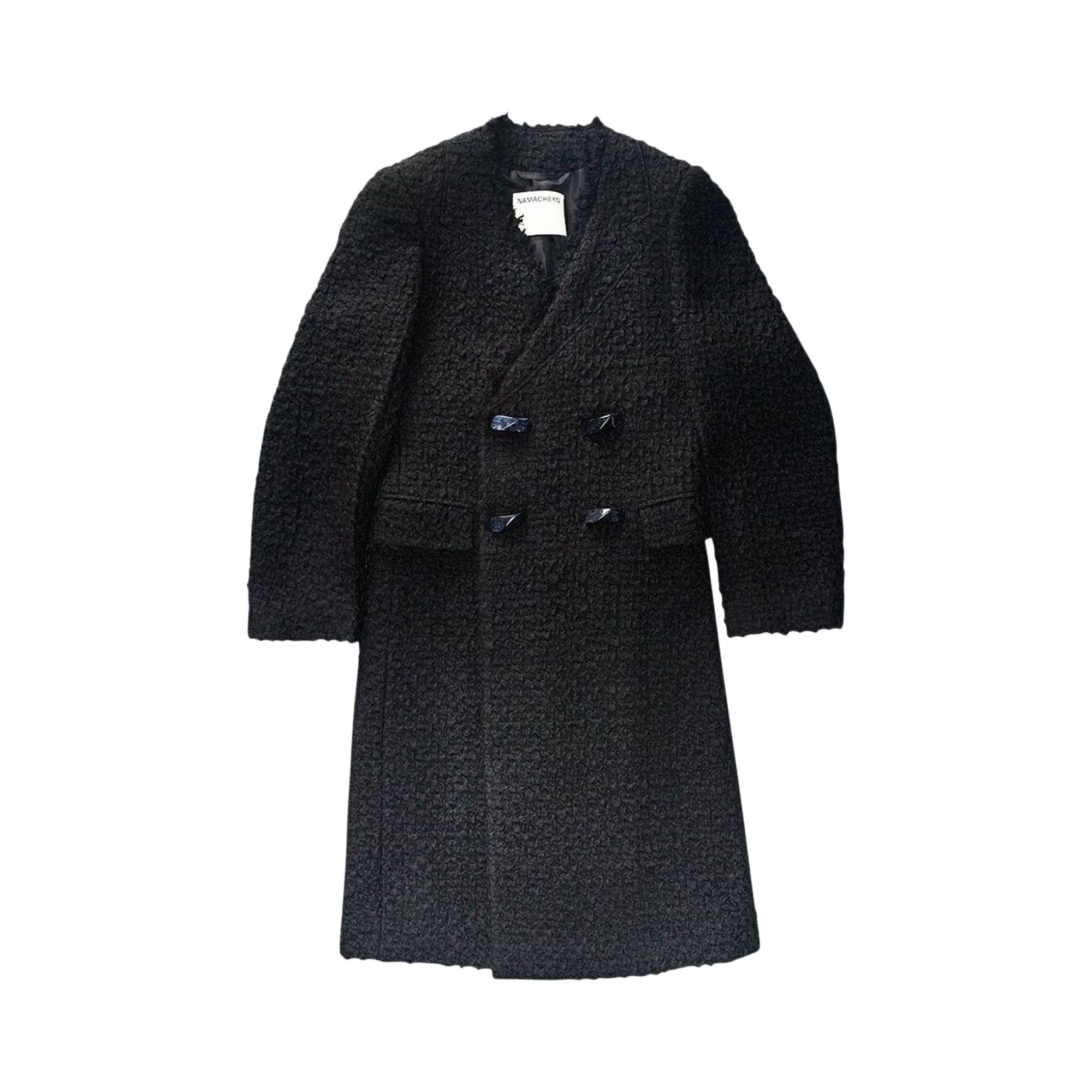 Pre-owned Namacheko Hwicce Double Breasted Coat 'black' | Men's Size L
