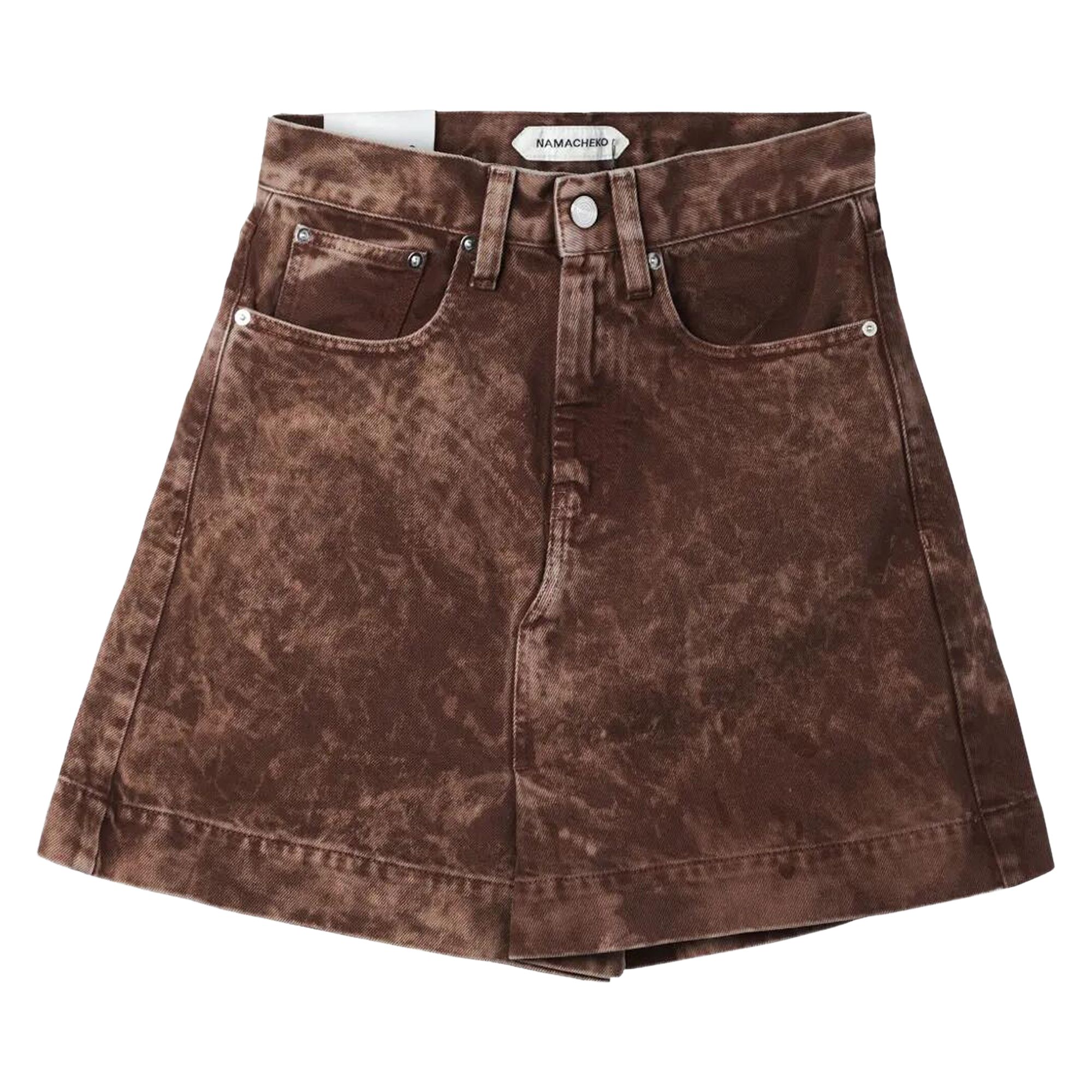 Pre-owned Namacheko Emån Denim Shorts 'brown' | Men's Size S