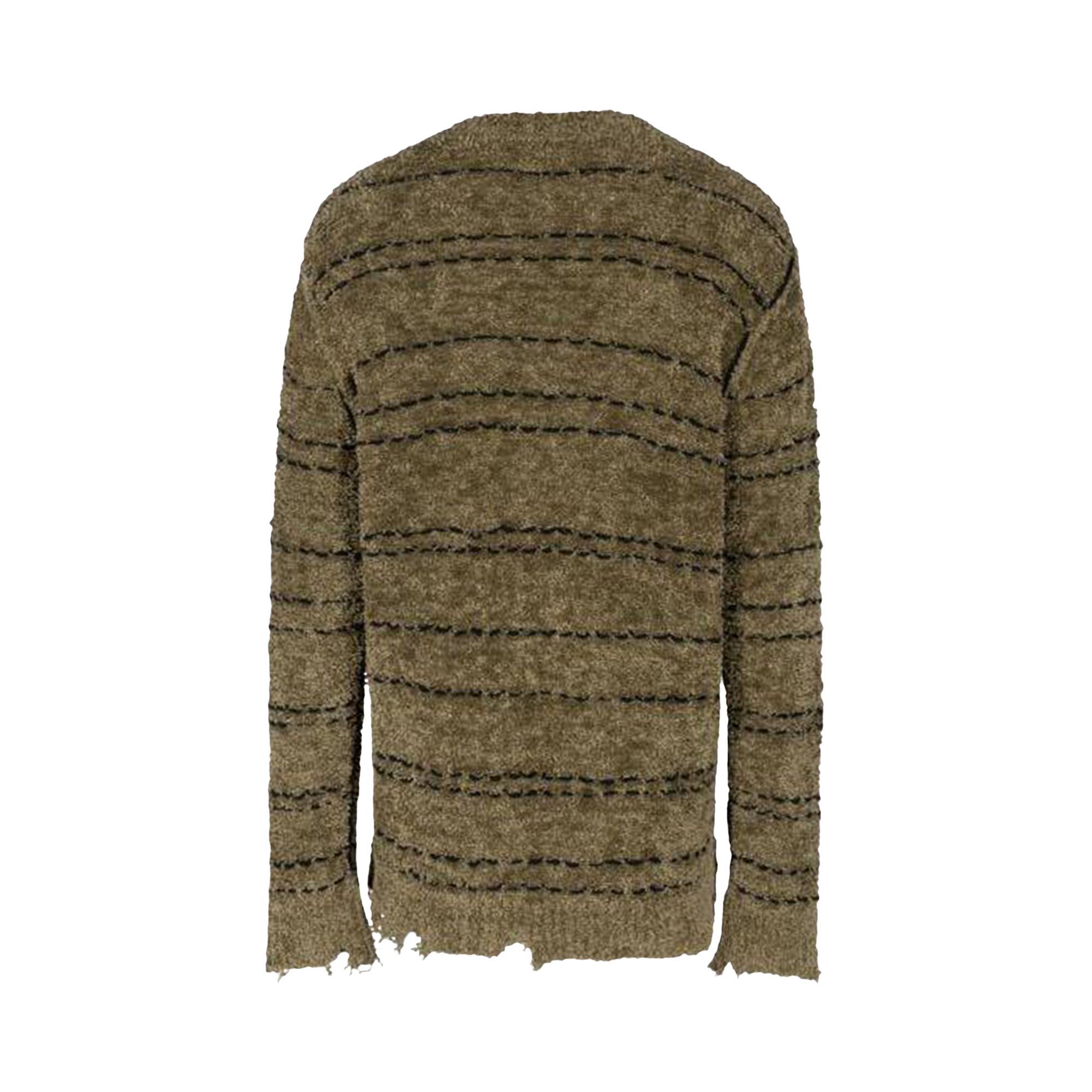 Pre-owned Namacheko Viskan Striped Crewneck Sweater 'green' | Men's Size S