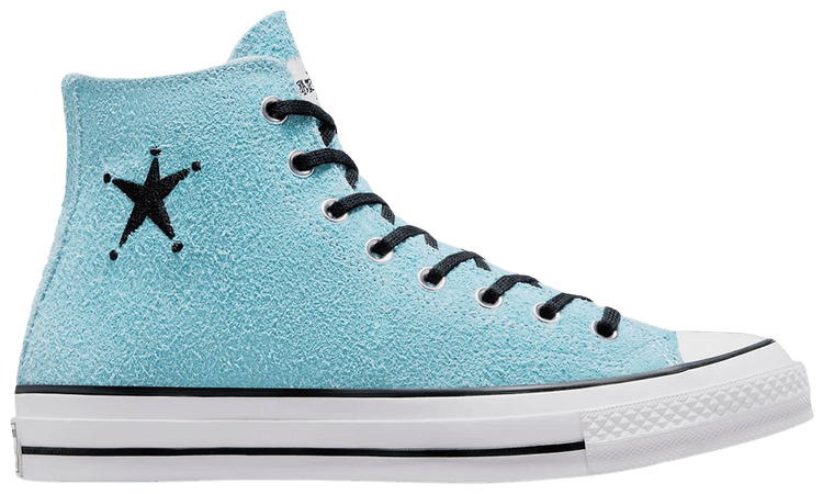 Stussy x Converse Chuck 70 High Sky Blue