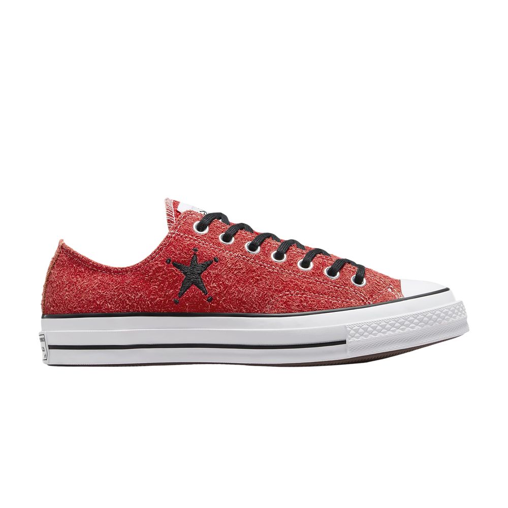 Stussy x Converse Chuck 70 Low 'Poppy Red' | Men's Size 6.5 - A07664C-600