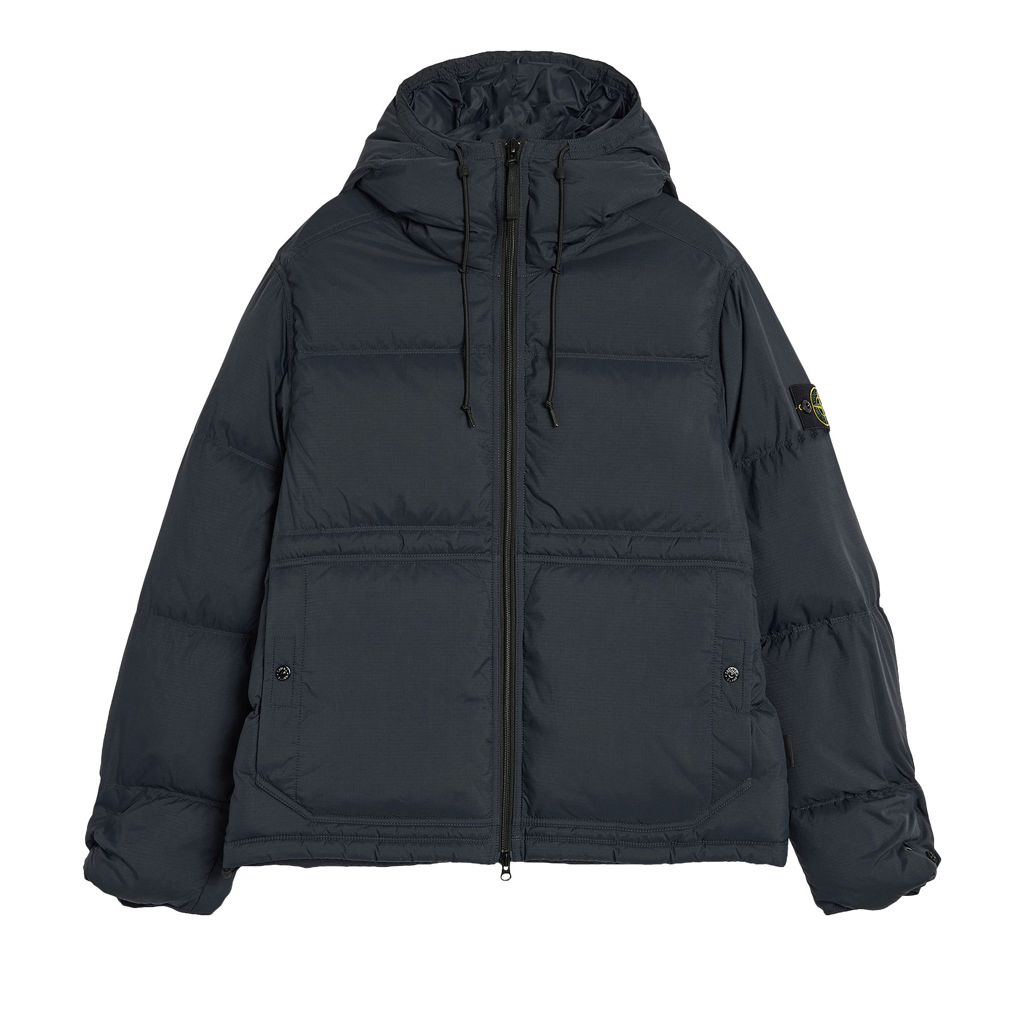 Pre-owned Stone Island Cordura Down Parka 'navy Blue' | Men's Size L