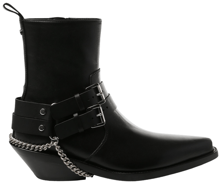 Ann Demeulemeester Wmns Kiril Santiags Belts Ankle Boot Black