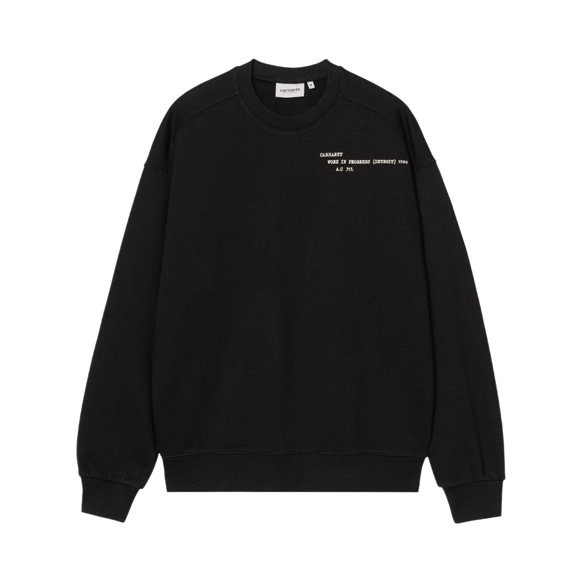 Pre-owned Carhartt Wip Punched Sweatshirt 'black' | Men's Size Xl