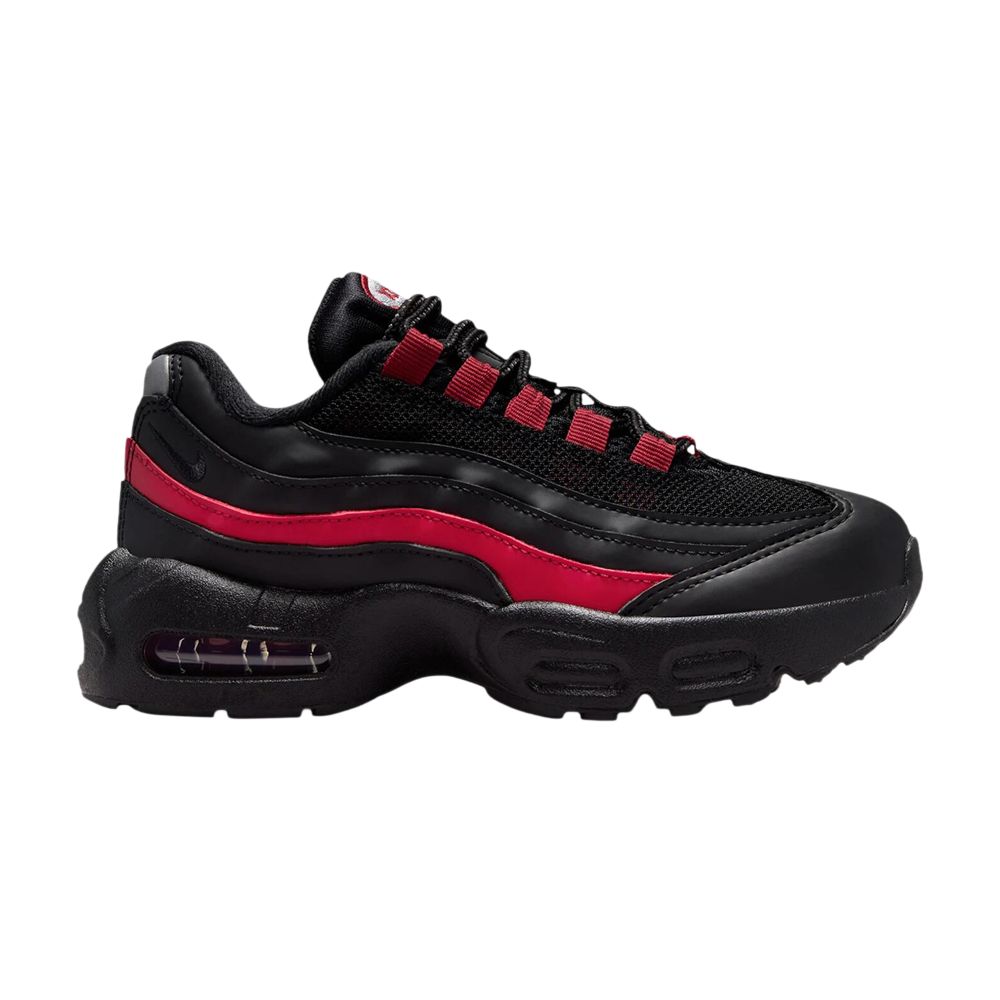 Nike Air Max 95 Recraft PS 'Black Team Crimson' | Red | Kid's Size 10.5 - HQ6364-015