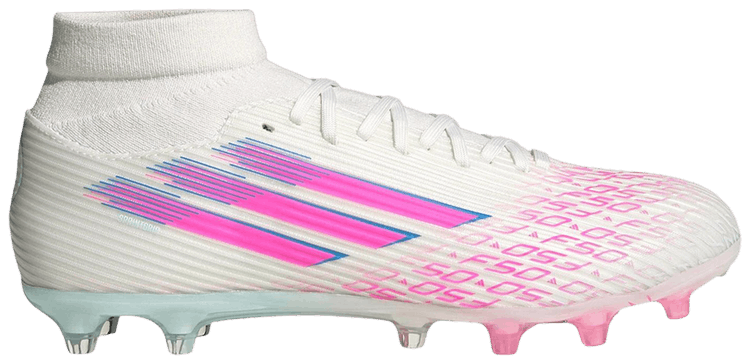 adidas Wmns Adizero F50 League Mid FG MG Sparkfusion White Lucid Pink