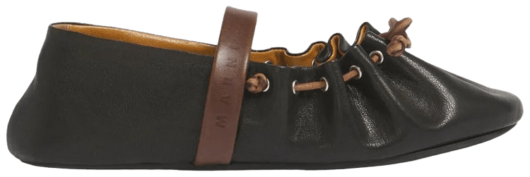 Marni Wmns Dancer Shoe Black Brown