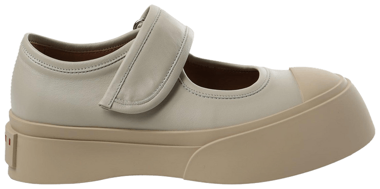 Marni Wmns Leather Pablo Mary Jane Tan