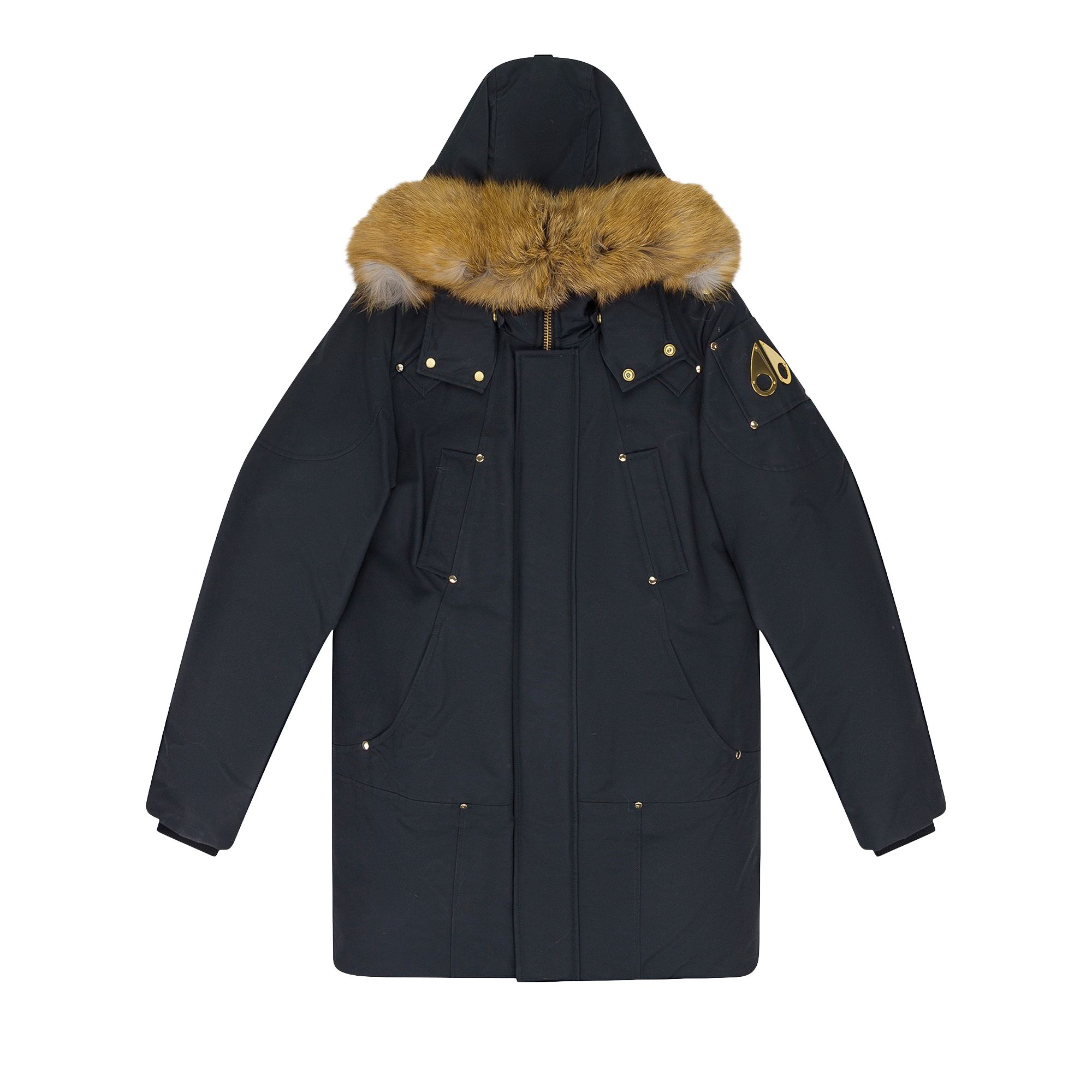 Pre-owned Moose Knuckles Stag Lake Parka 'navy/gold' | Blue | Men's Size S