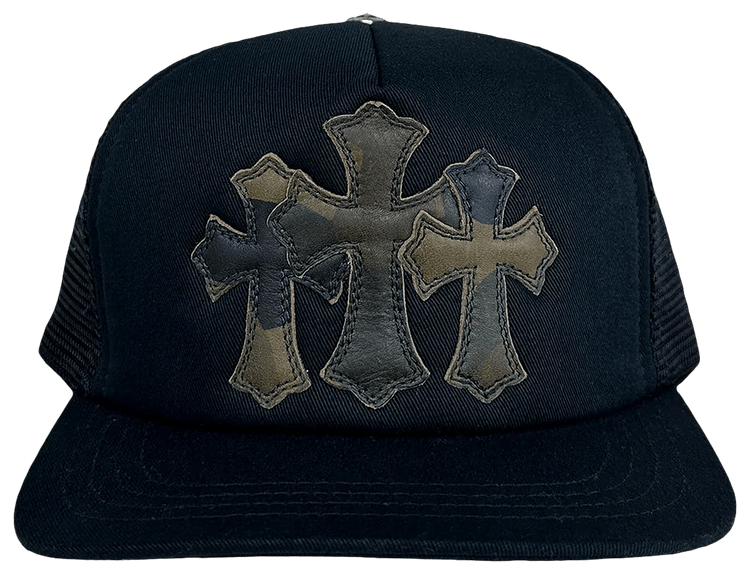 Buy Chrome Hearts Triple Cross Cemetery Trucker Hat 'Camo' - 01383