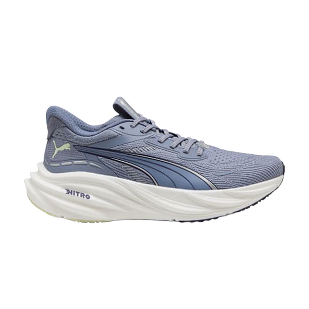 Puma Wmns Magnify Nitro 3 'Gray Sky Deep Plum Vibrant Silver' | Grey | Women's Size 11 - 311047-11