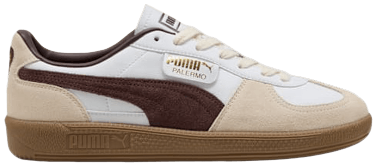 Puma Palermo Leather White Chocolate Brown Gum
