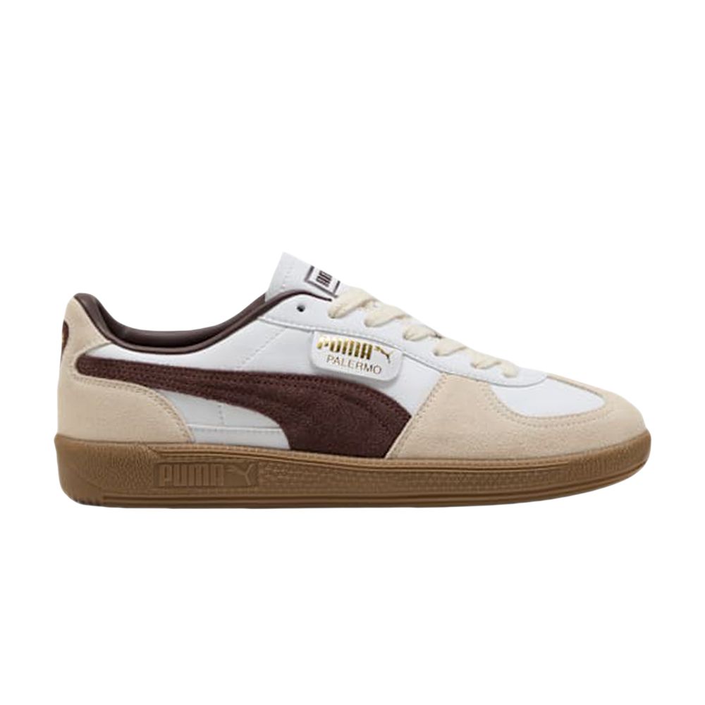 Puma Palermo Leather 'White Chocolate Brown Gum' | Men's Size 6.5 - 396464-28