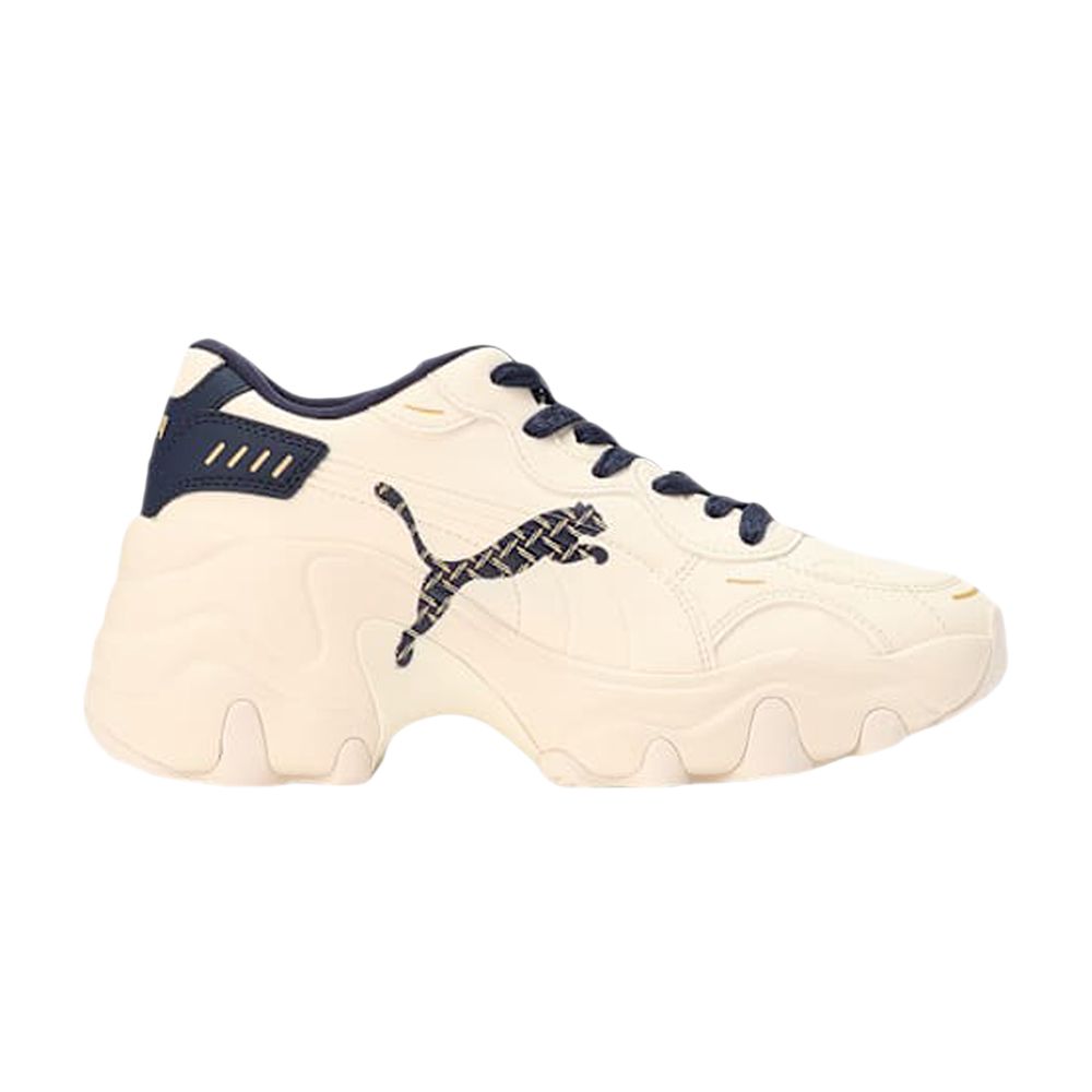 Puma Wmns Pulsar Wedge Monogram 'Pristine Navy' | Cream | Women's Size 6.5 - 396633-01
