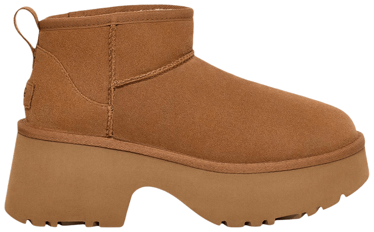UGG Wmns Classic Ultra Mini New Heights Boot Chestnut