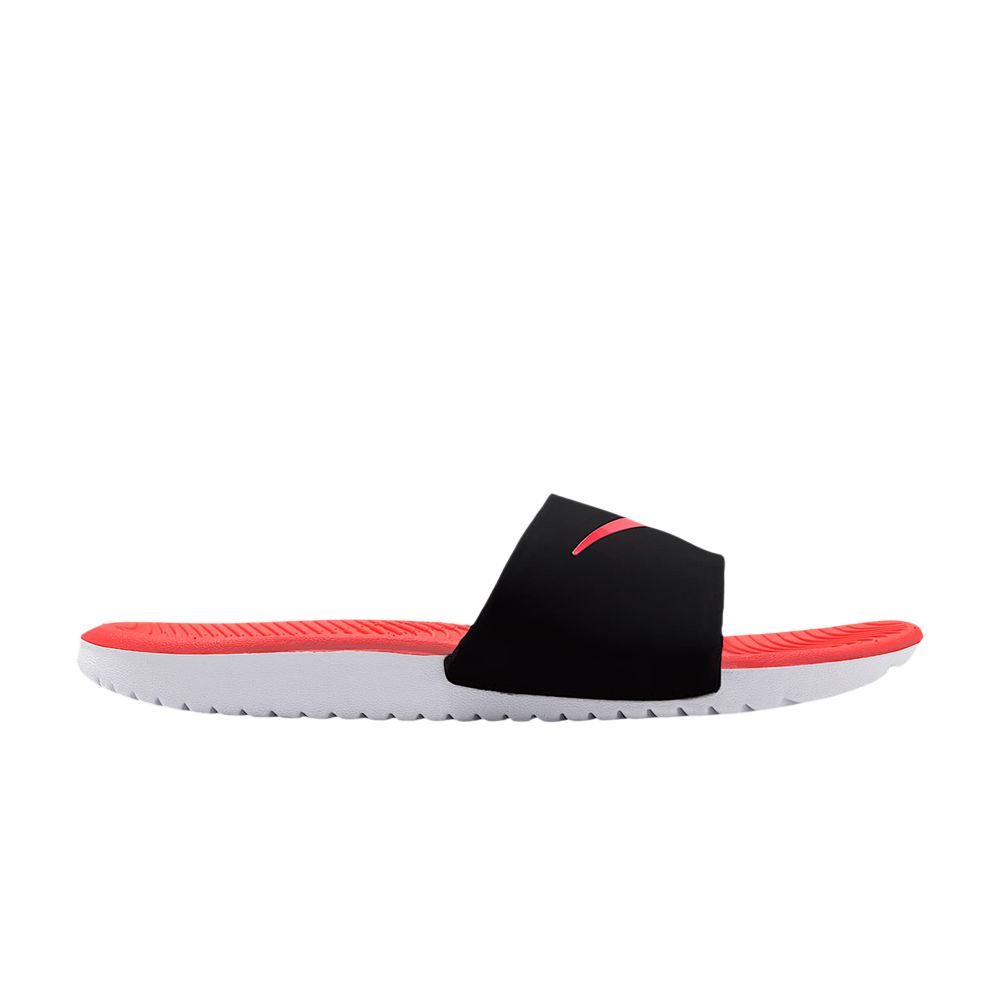 Nike Kawa Slide GS PS 'Bright Crimson Black' | Red | Kid's Size 12 - FJ8812-003