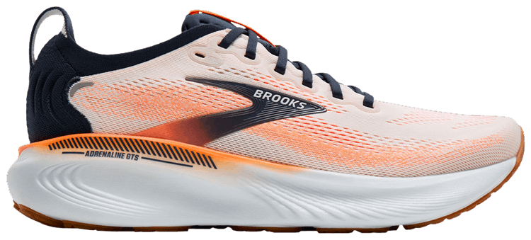 Brooks Adrenaline GTS 25 White Spellbound Orange
