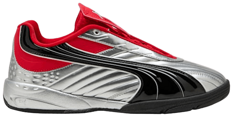 Puma V S2 Goalgetter GS Silver Red