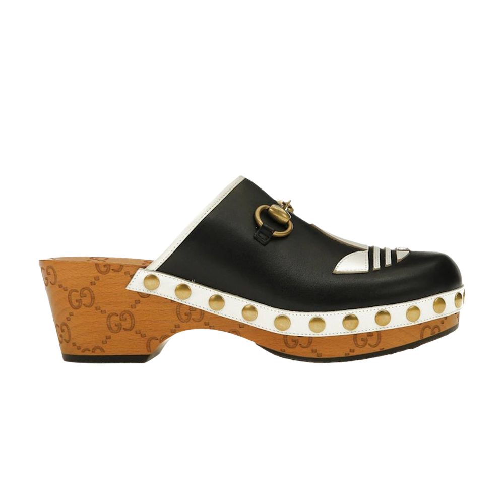 Gucci x Leather Clog 'Black White' | Men's Size 9 - 702252-DTNP0-1060