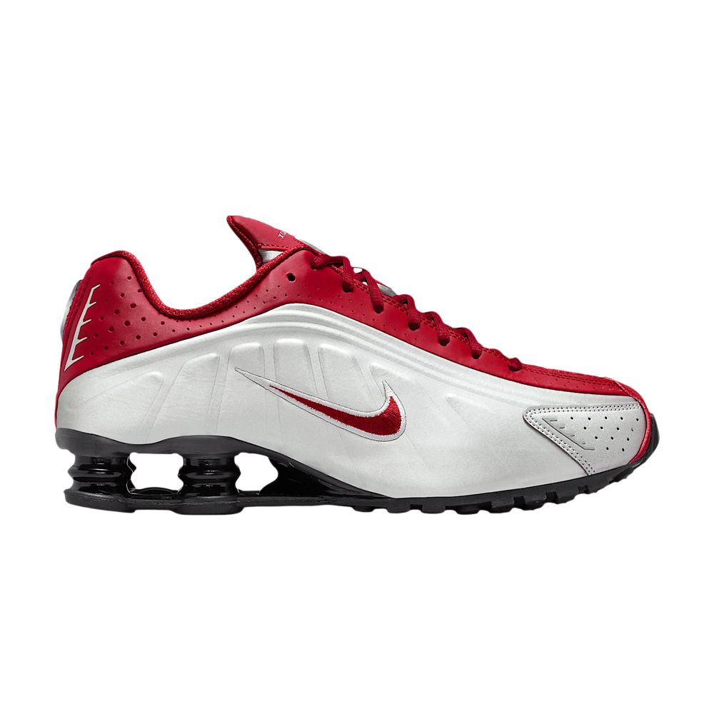 Nike Shox R4 'Metallic Silver Black Team Crimson' | Red | Men's Size 9 - HQ1988-009