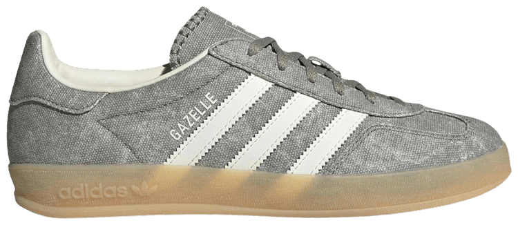 adidas Wmns Gazelle Indoor Silver Pebble Off White Canvas