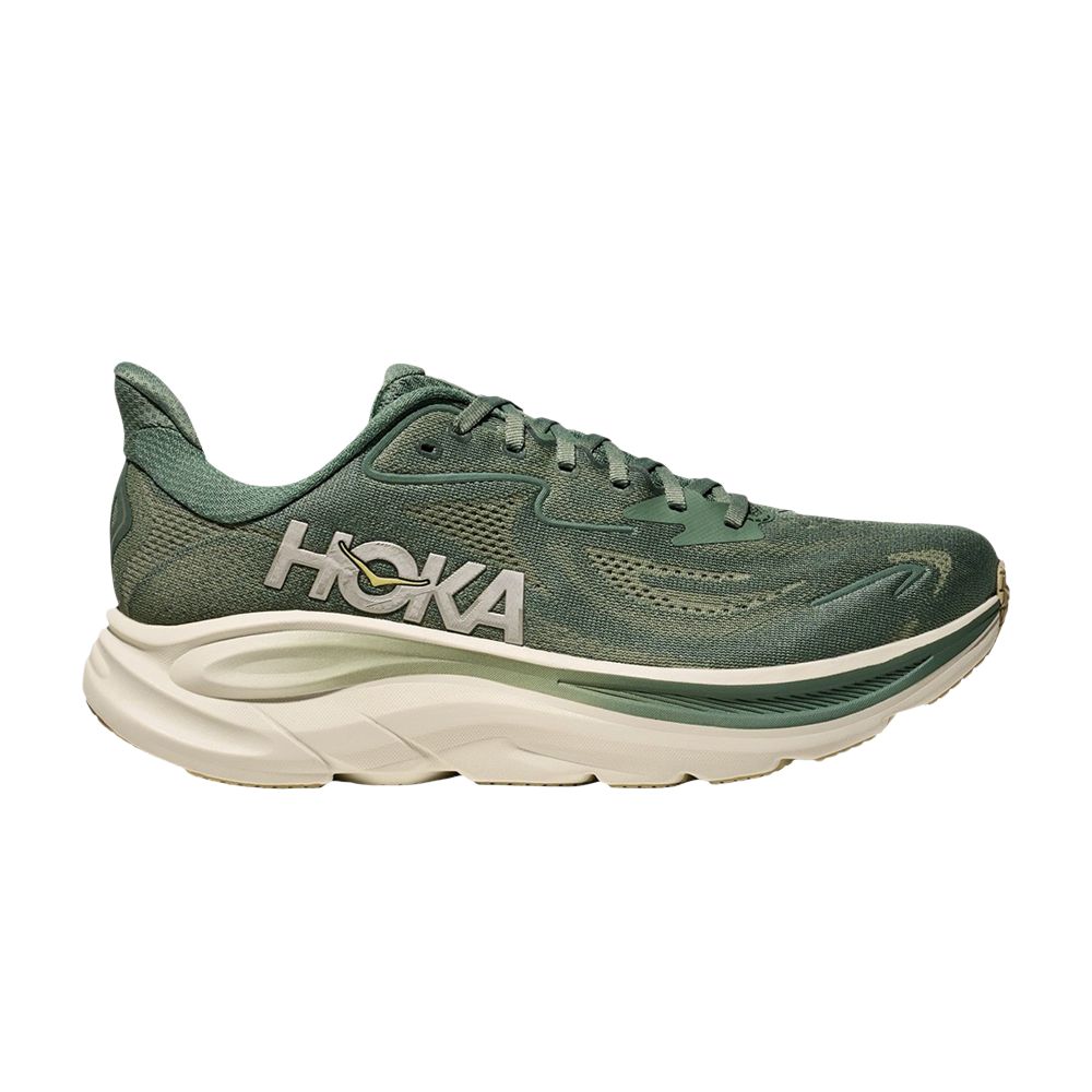 HOKA Clifton 10 2E Wide 'Fern Green Silver White' | Men's Size 11 - 1162032-FFF