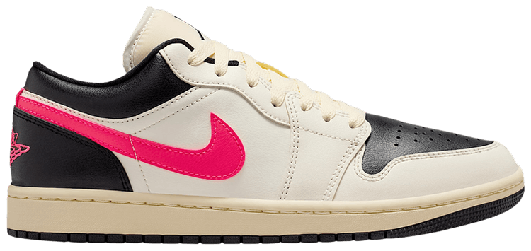 Wmns Air Jordan 1 Low Pale Ivory Black Muslin