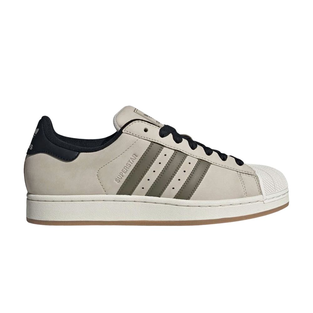 adidas Superstar 2 'Beige Olive Strata Core Black' | Tan | Men's Size 7.5 - JI0138