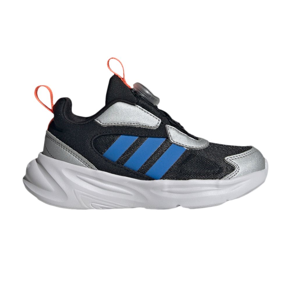 adidas Ozelle BOA K 'Core Black Grey Blue' | Silver | Kid's Size 10.5 - JI1041