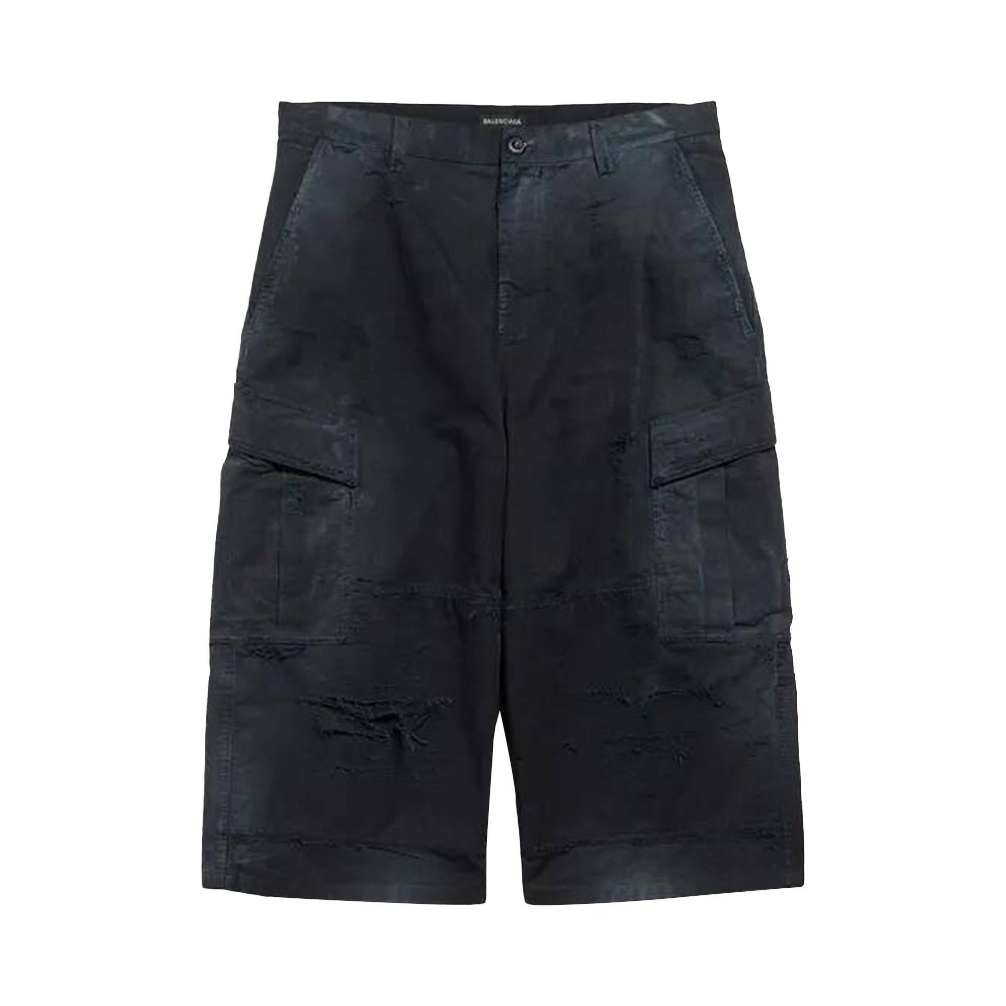 Pre-owned Balenciaga Cropped Cargo Pants 'black' | Men's Size 48