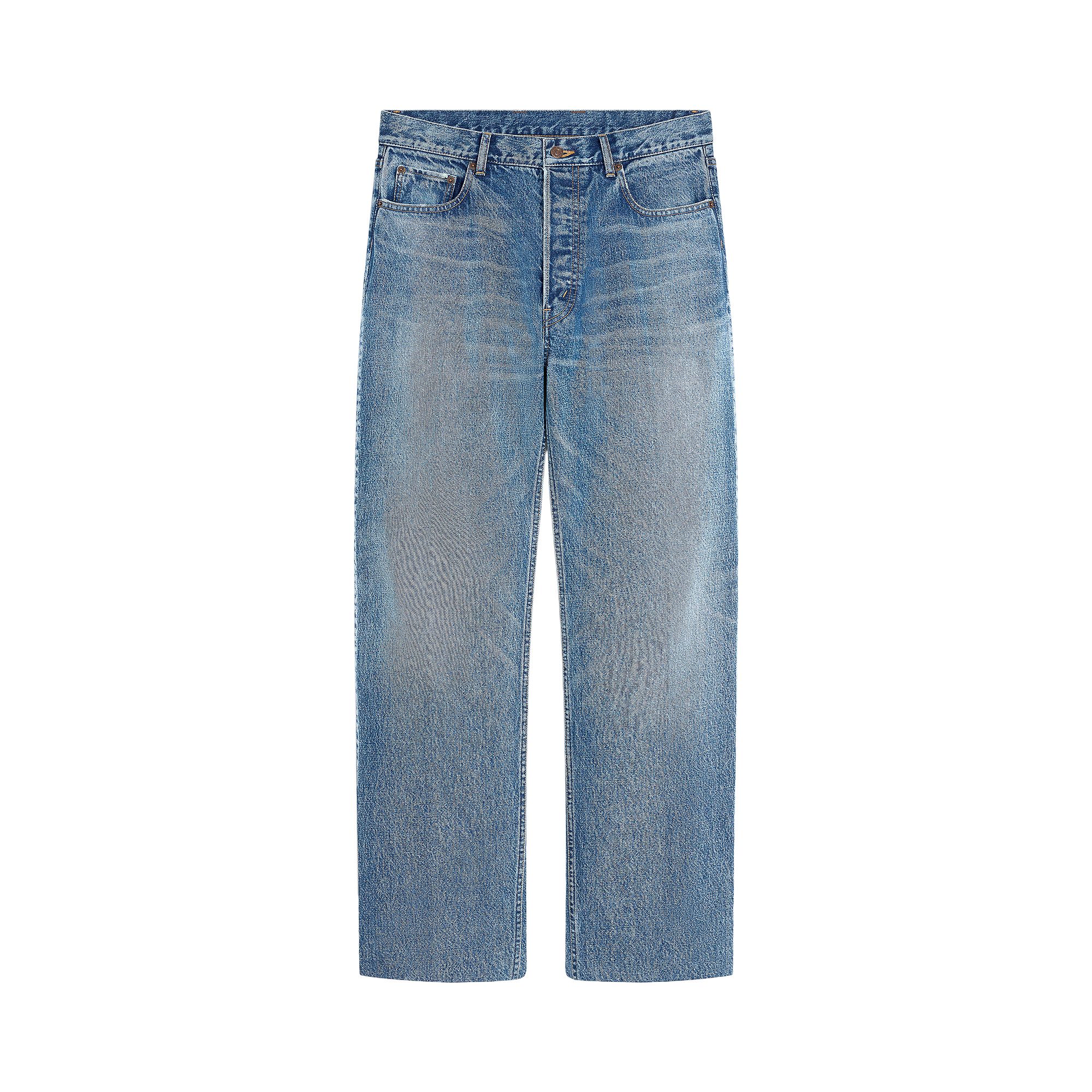 Pre-owned Celine Boyfriend Jeans 001 'vivienne Glass' | Blue | Men's Size 34