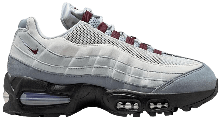 Nike Wmns Air Max 95 Big Bubble Smoke Grey Burgundy Crush