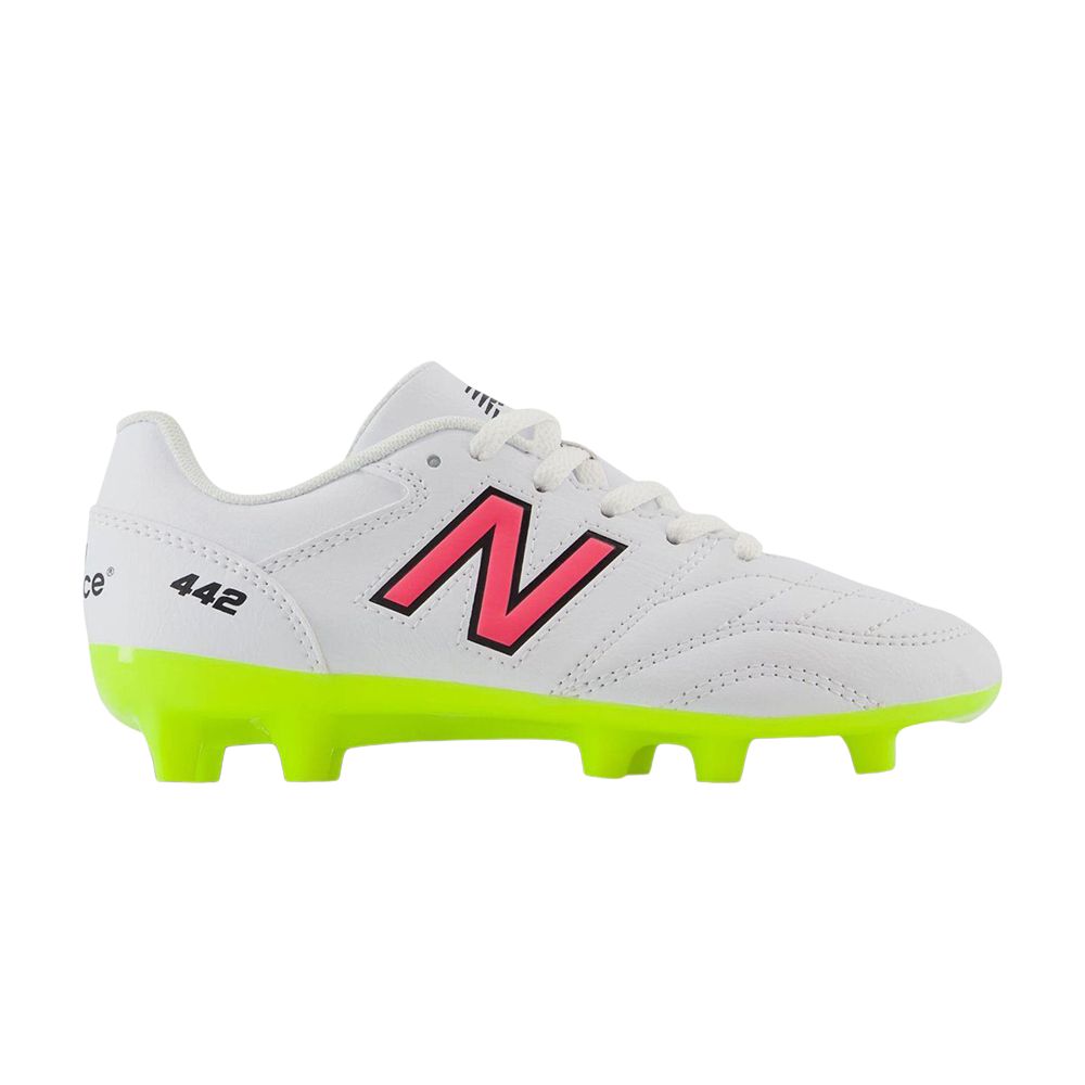 New Balance 442v2 Academy FG Big Kid Wide 'United In FuelCell Pack' | White | Kid's Size 5.5 - JS43FWH2-W