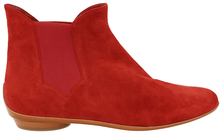 Ferragamo Wmns Montana 1960s Chelsea Boot Red