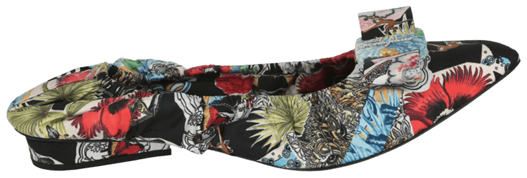 Ferragamo Wmns Viva Ruff Printed Ballet Flat Beige Khaki