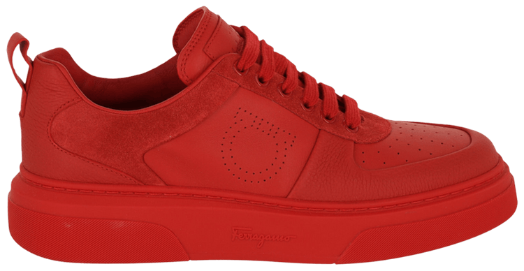 Ferragamo Cassina Low Top Red