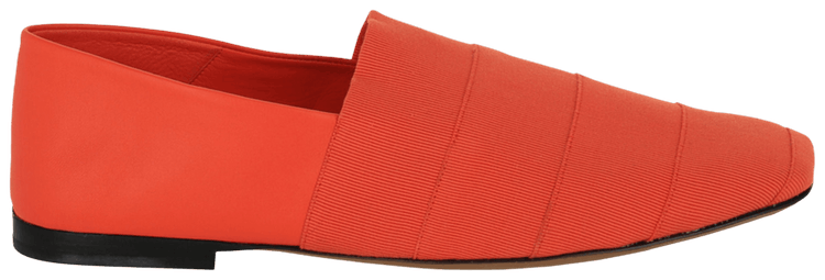 Ferragamo Panelled Grosgrain Loafer Orange