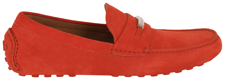 Ferragamo Grenoble Suede Driver Orange