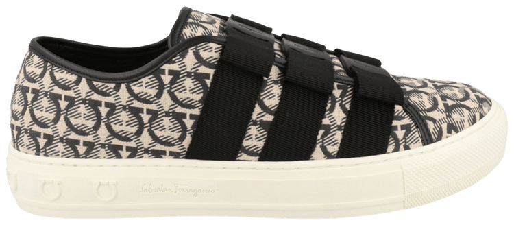 Ferragamo Wmns Nataly Calfskin Leather Low Top Sneaker Beige