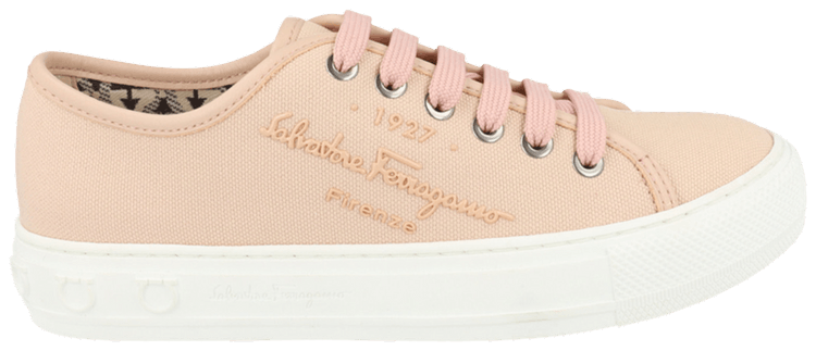 Ferragamo Wmns Mediterranean Canvas Low Top Sneaker Pink