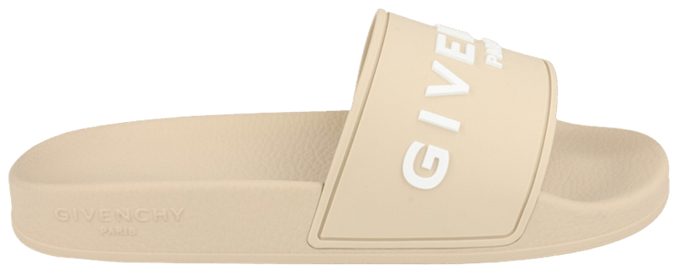 Givenchy Wmns Logo Signature Slide Beige