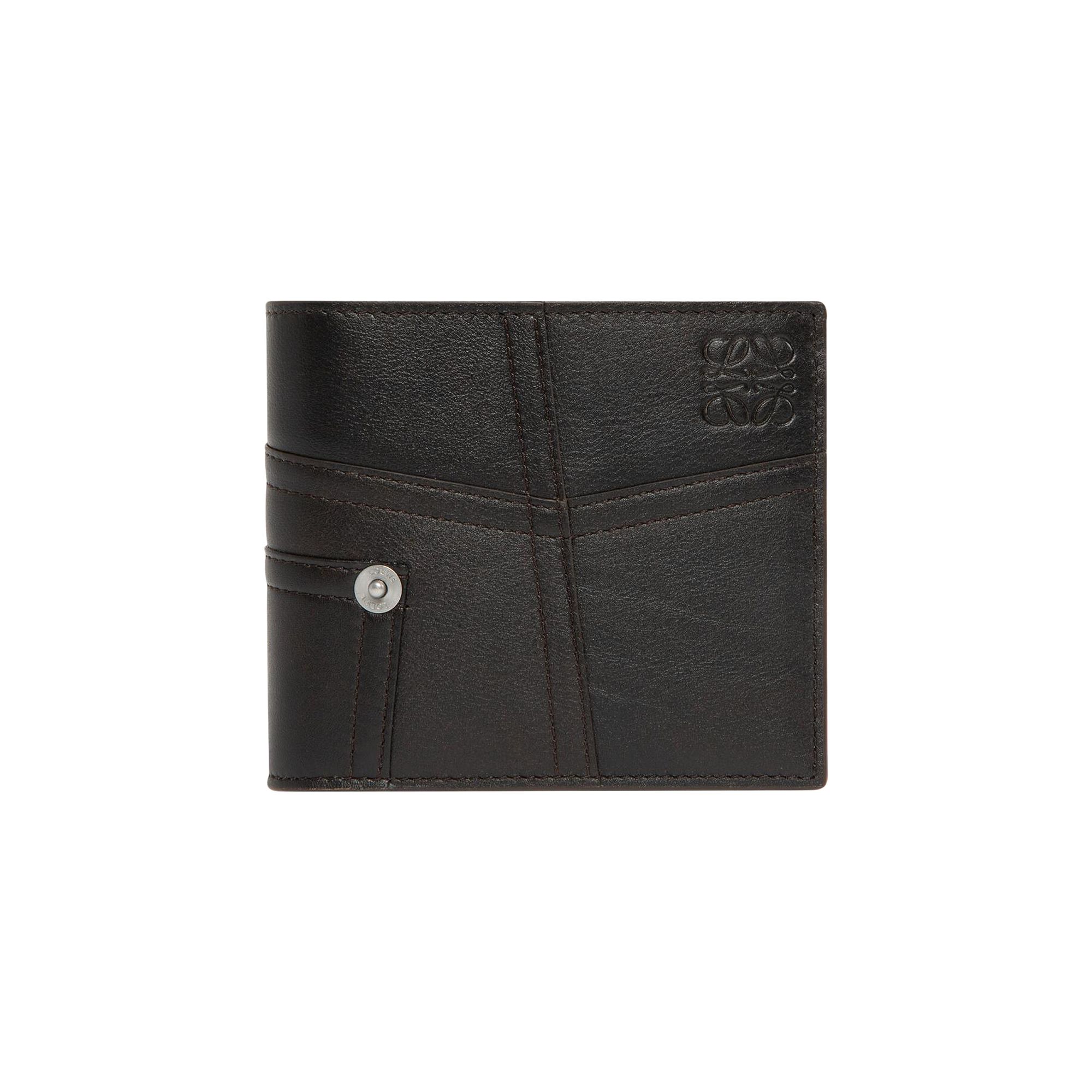Pre-owned Loewe Panta Bifold Wallet 'dark Brown' | Men's Size Onesize