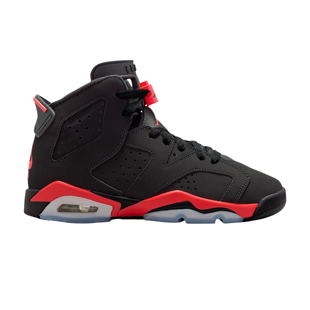 Air Jordan 6 Retro GS 'Reverse Infrared Salesman' | Black | Kid's Size 7 - IQ1275-001
