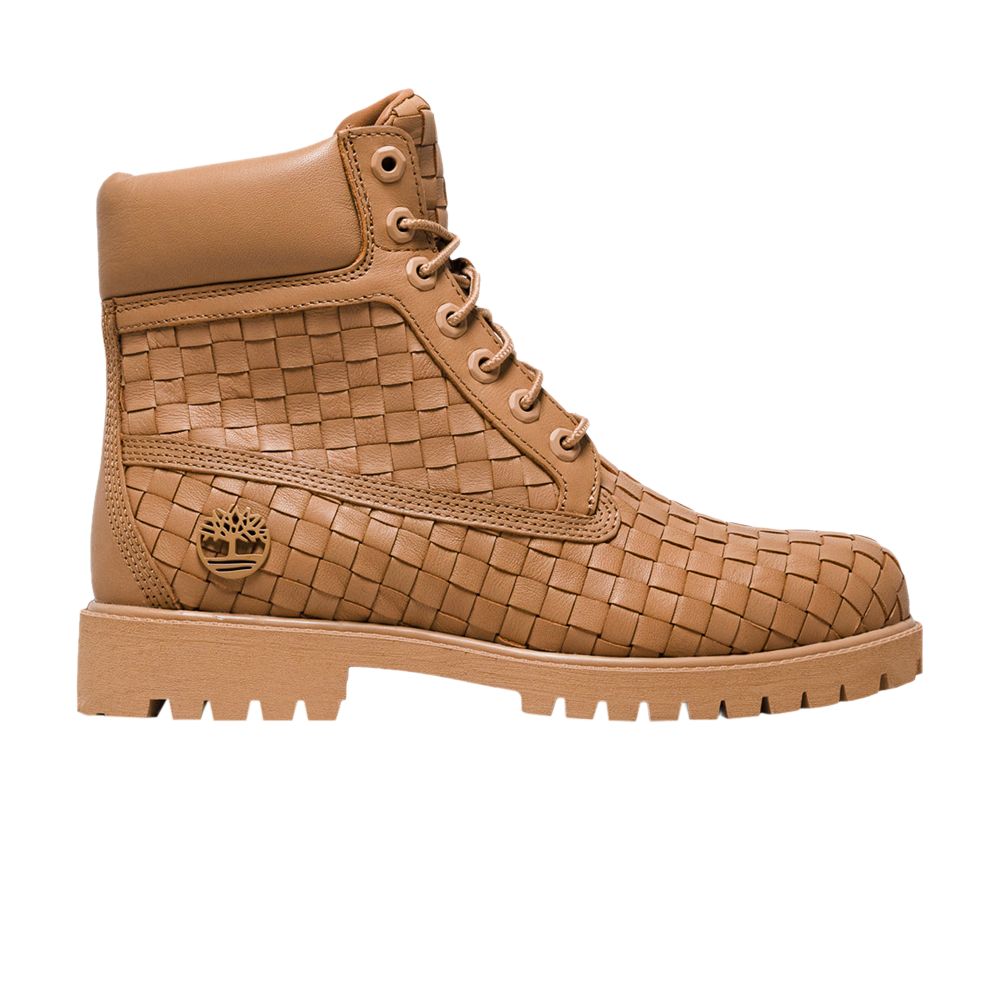 Timberland 6 Inch Premium Boot 'Woven Medium Beige Full Grain' | Tan | Men's Size 7.5 - TB0A6FD6EN2