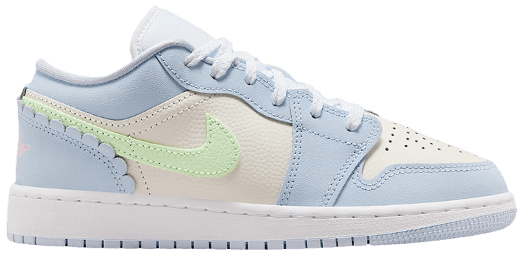 Air Jordan 1 Low SE GS Half Blue Sail