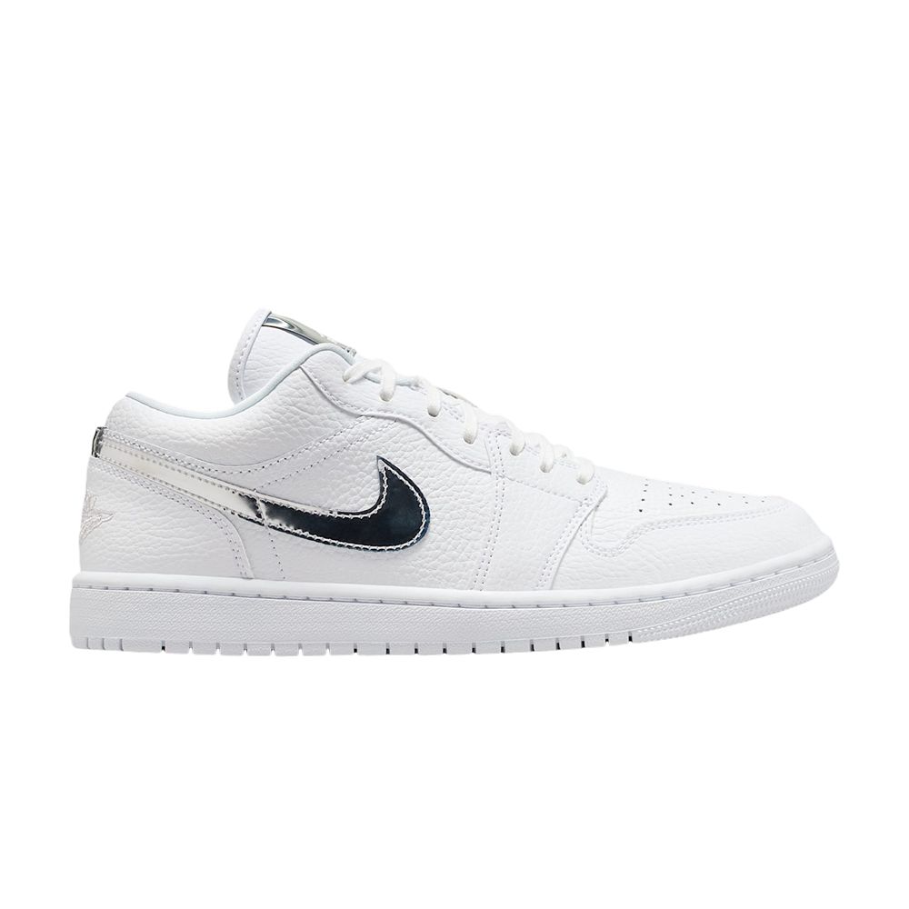 Air Jordan Wmns 1 Low SE 'White Metallic Silver' | Women's Size 5 - IQ9381-100