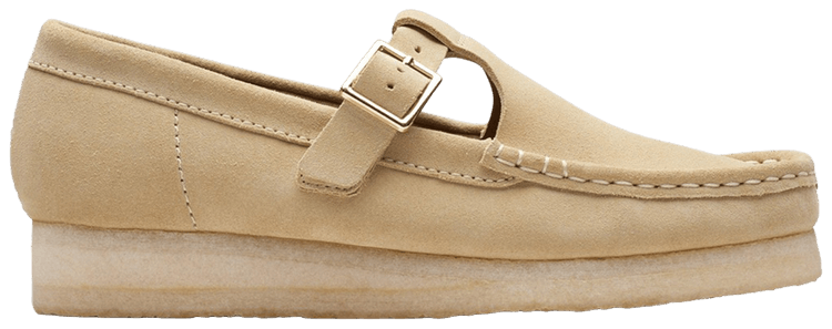 Clarks Wmns Wallabee T Bar Maple Suede