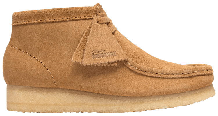 Clarks Wmns Wallabee Boot Tan Suede