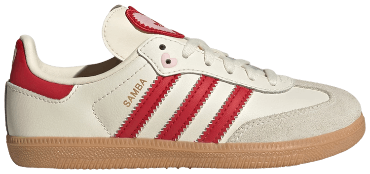 adidas Samba OG K Cream White Better Scarlet Gum